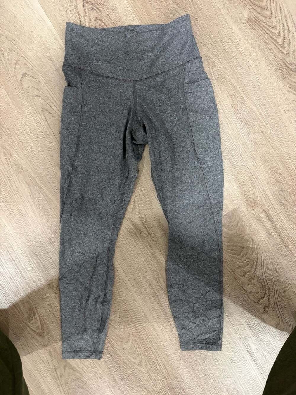 Member's Mark Everyday High-Rise Ankle Legging Charcoal Grey Heather Size M